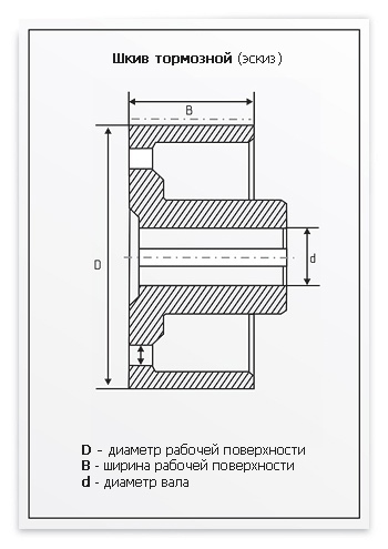 Тормозной шкив мостового крана